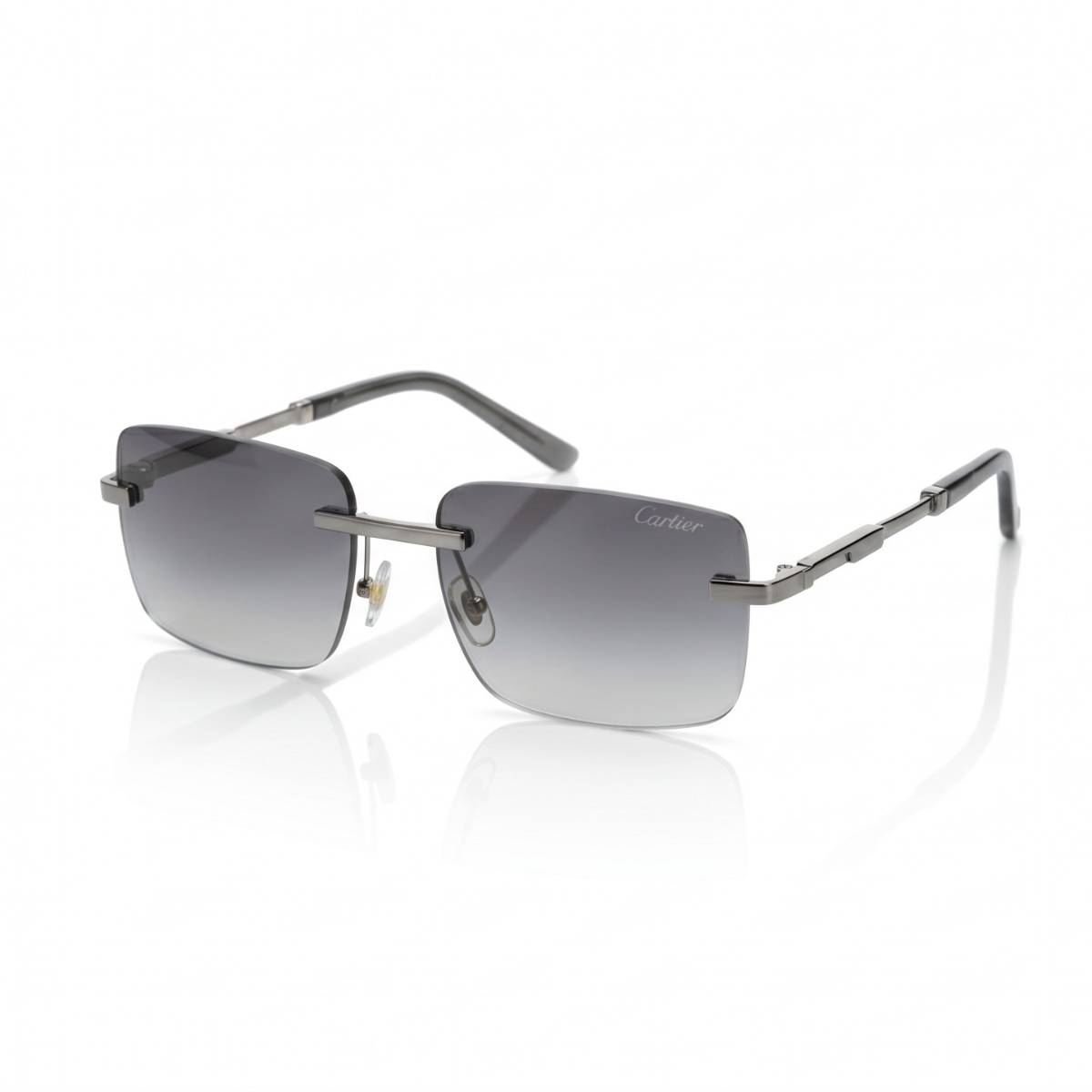 Cartier Rimless Rectangle Sunglasses - view 1