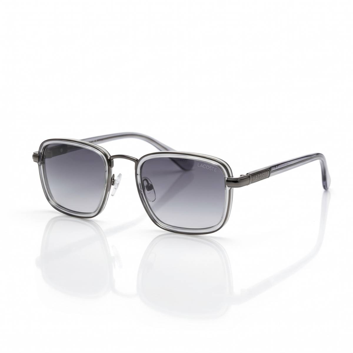 Lacoste Square Navigator Sunglasses GREY - view 1