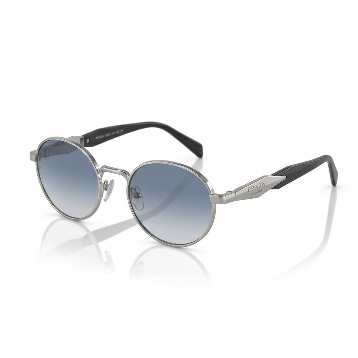 Prada Milano Round Metal Sunglasses - view 1