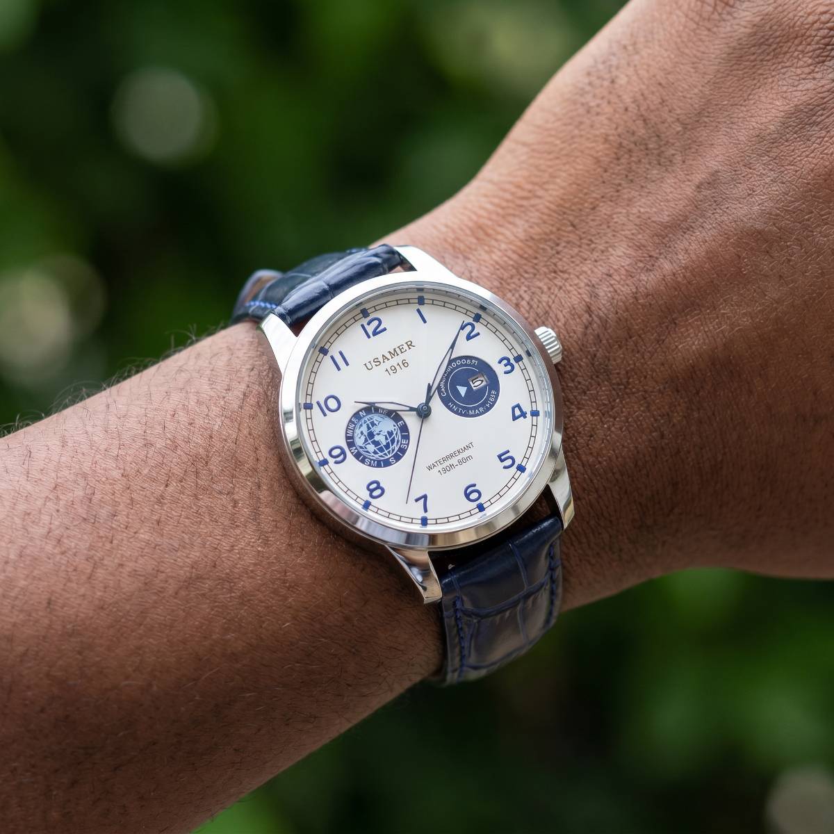 USAMER 1916 Classic Dress Watch BLUE view 2