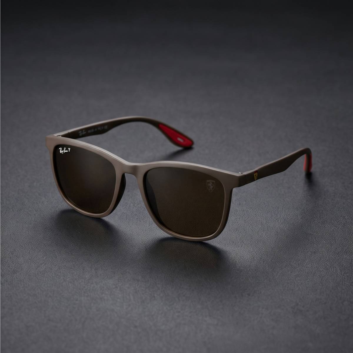 Ray-Ban Scuderia Ferrari Polarized Sunglasses BROWN view 2