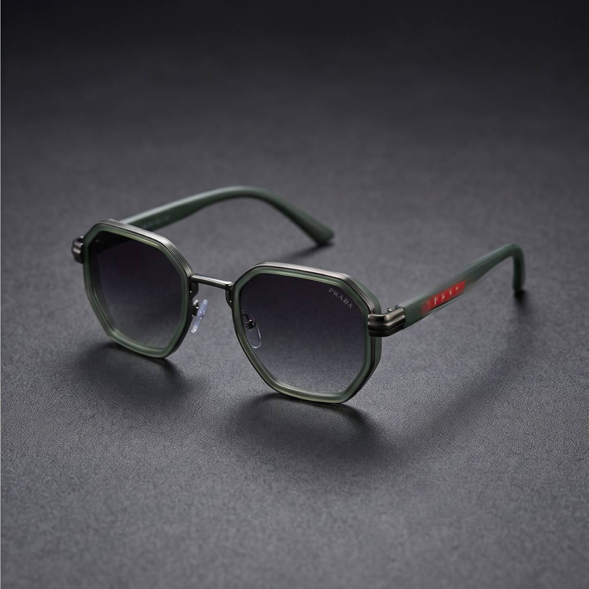 Prada Linea Rossa Geometric Sunglasses view 2