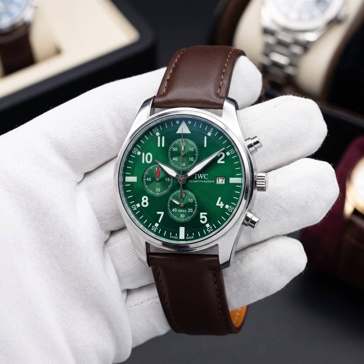 IWC Pilot Chronograph Green
