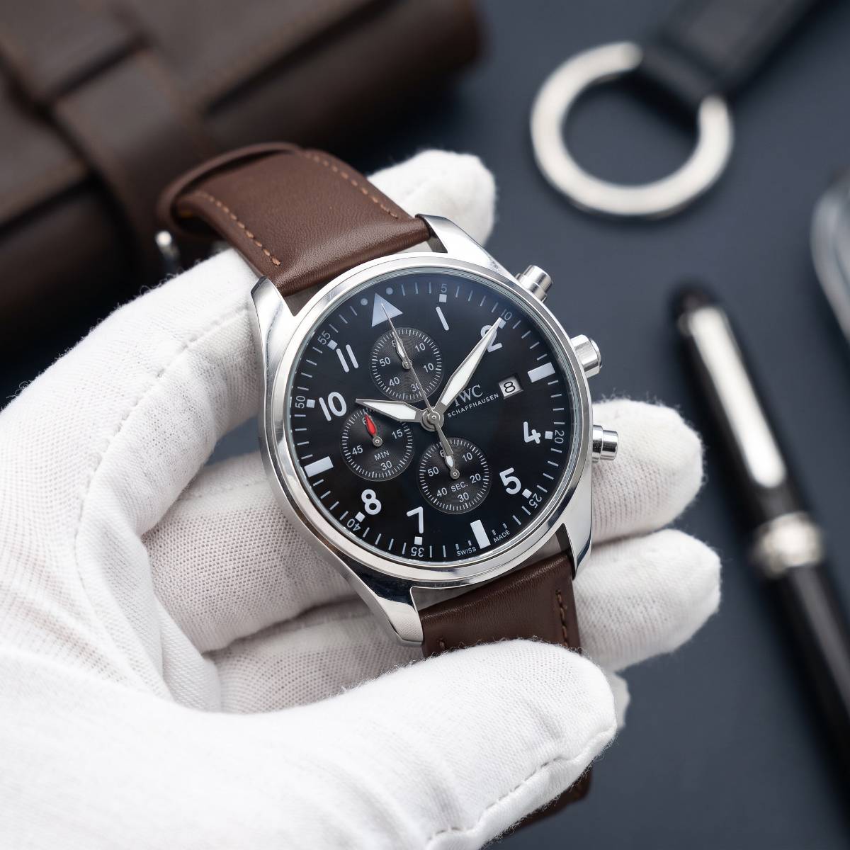 IWC Pilot Chronograph Spitfire brown - view 1