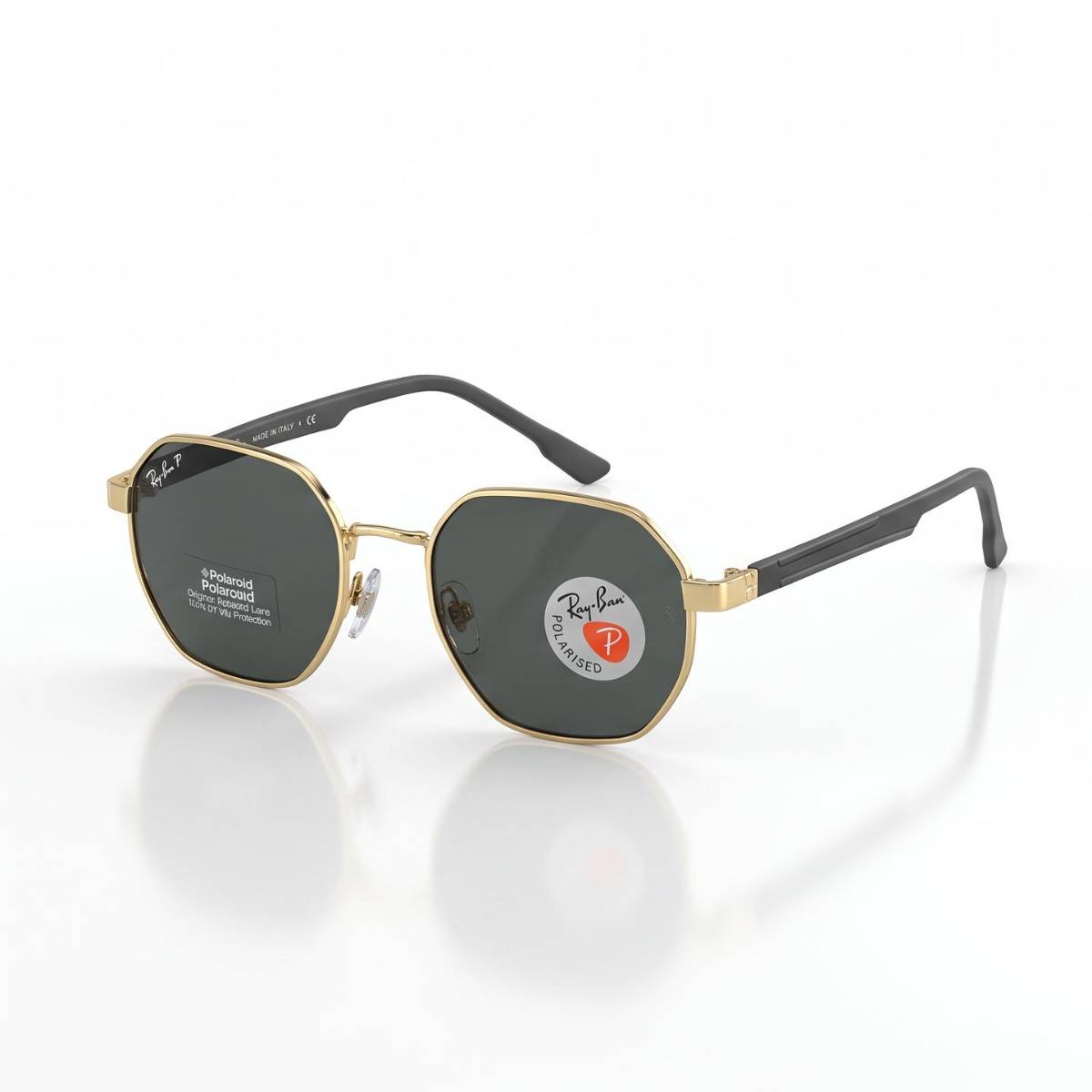 Ray-Ban Polarised Geometric Sunglasses view 1