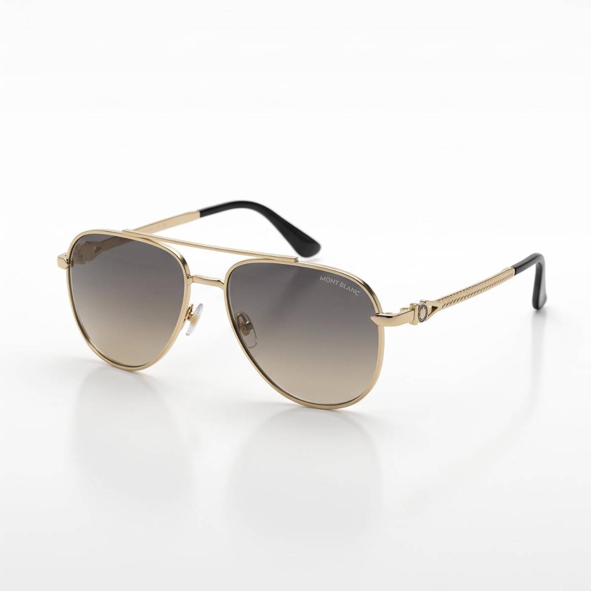 Mont Blanc Aviator Gold Sunglasses