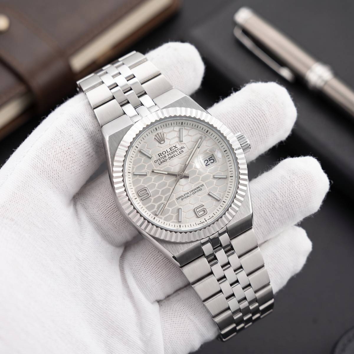 Rolex Oyster Perpetual Land-Dweller white