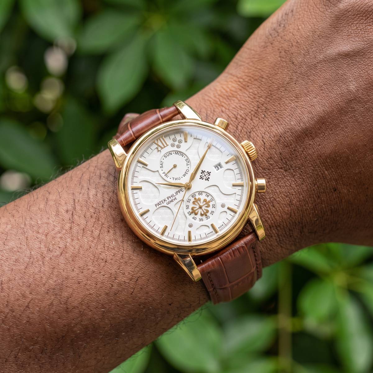 Patek Philippe Grand Complications Chronograph brown g view 2