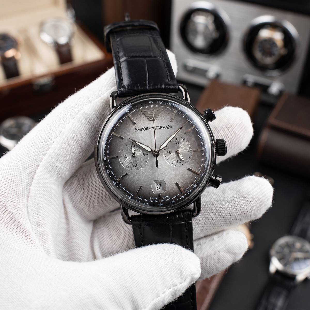 Emporio Armani Swiss Chronograph Watch