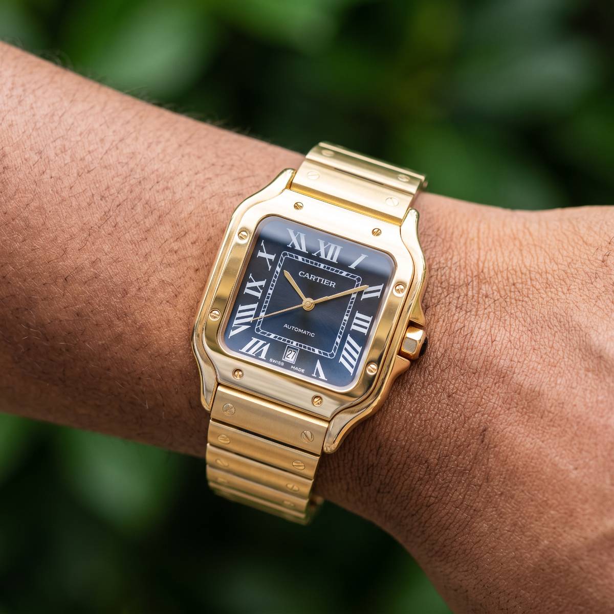 Cartier Santos Automatic Gold view 2