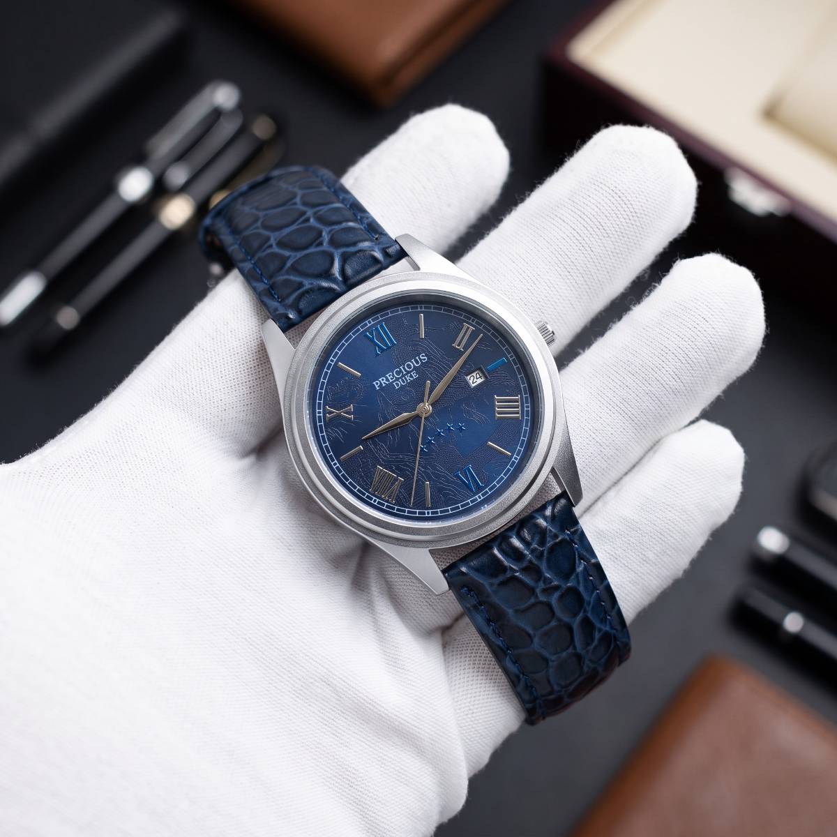 Precious Duke Blue Dial Watch blue - view 1