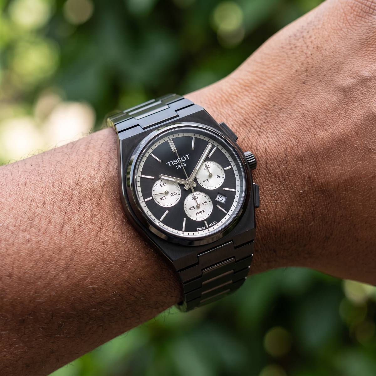 Tissot PRX Chronograph Black view 2