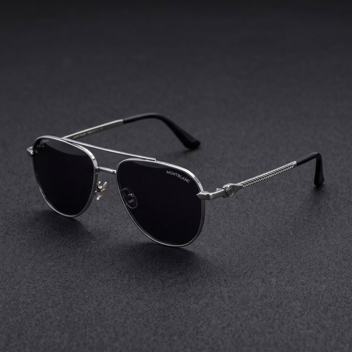 Montblanc Aviator Silver Sunglasses view 2