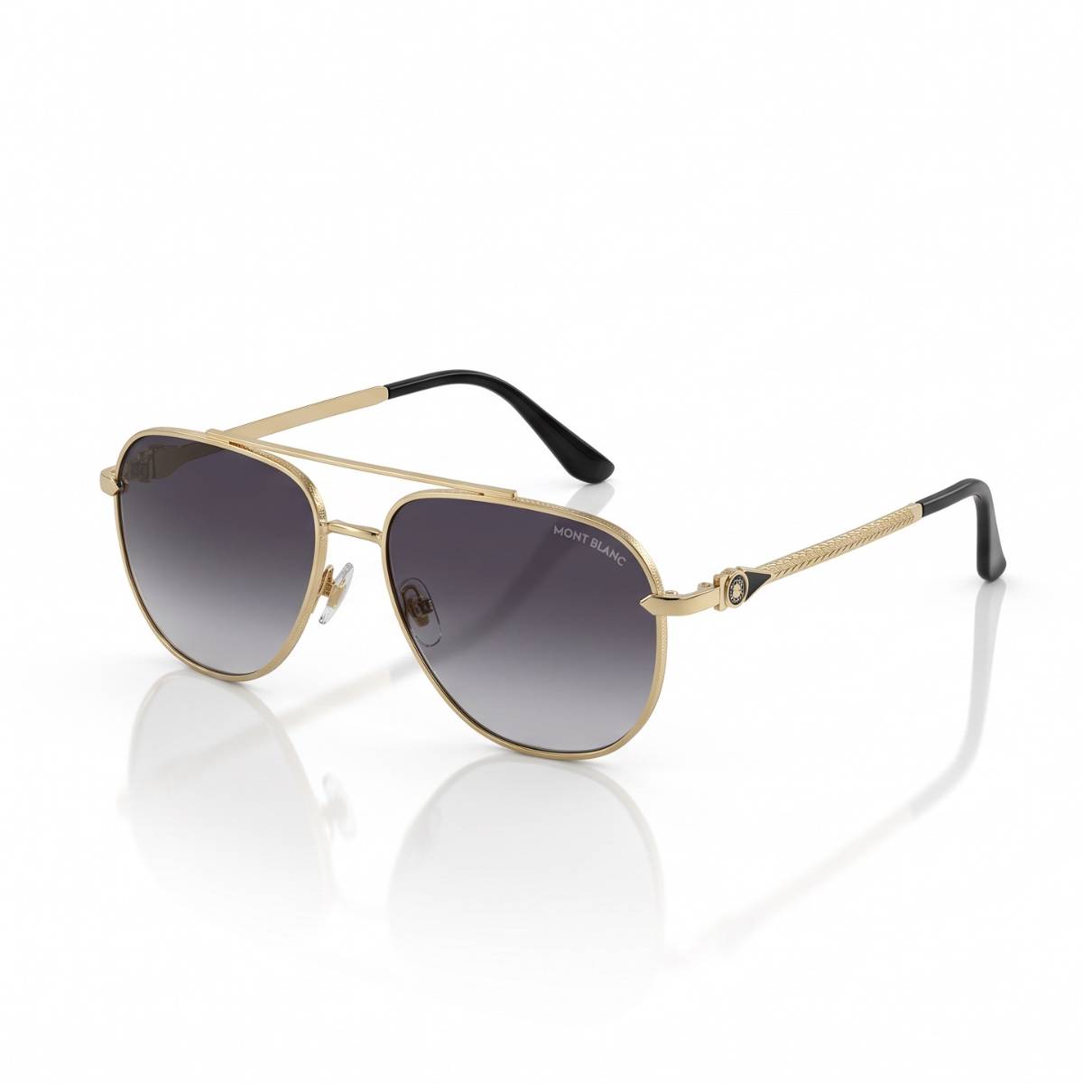Mont Blanc Aviator Gold Sunglasses