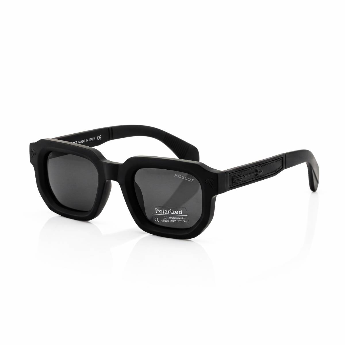 Moscot Matte Black Polarized Sunglasses