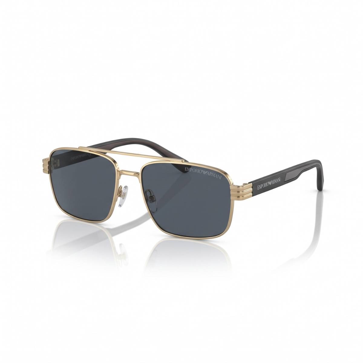 Emporio Armani Gold Navigator Sunglasses - view 1