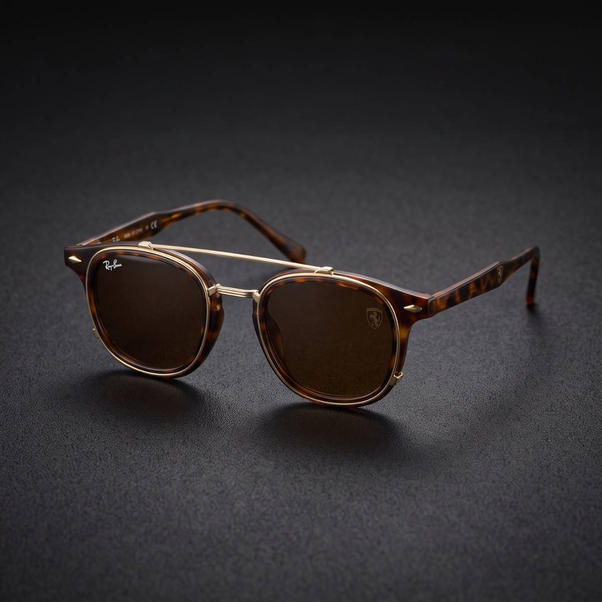 Ray-Ban Ferrari Tortoise Sunglasses view 2