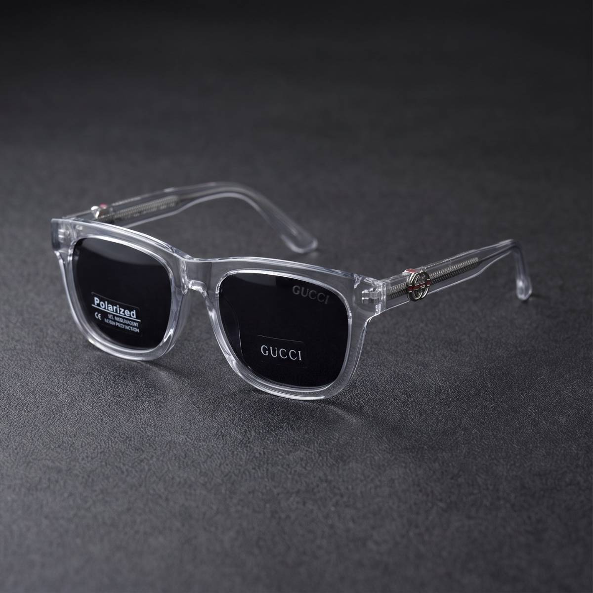 Gucci Polarized Clear Sunglasses view 2