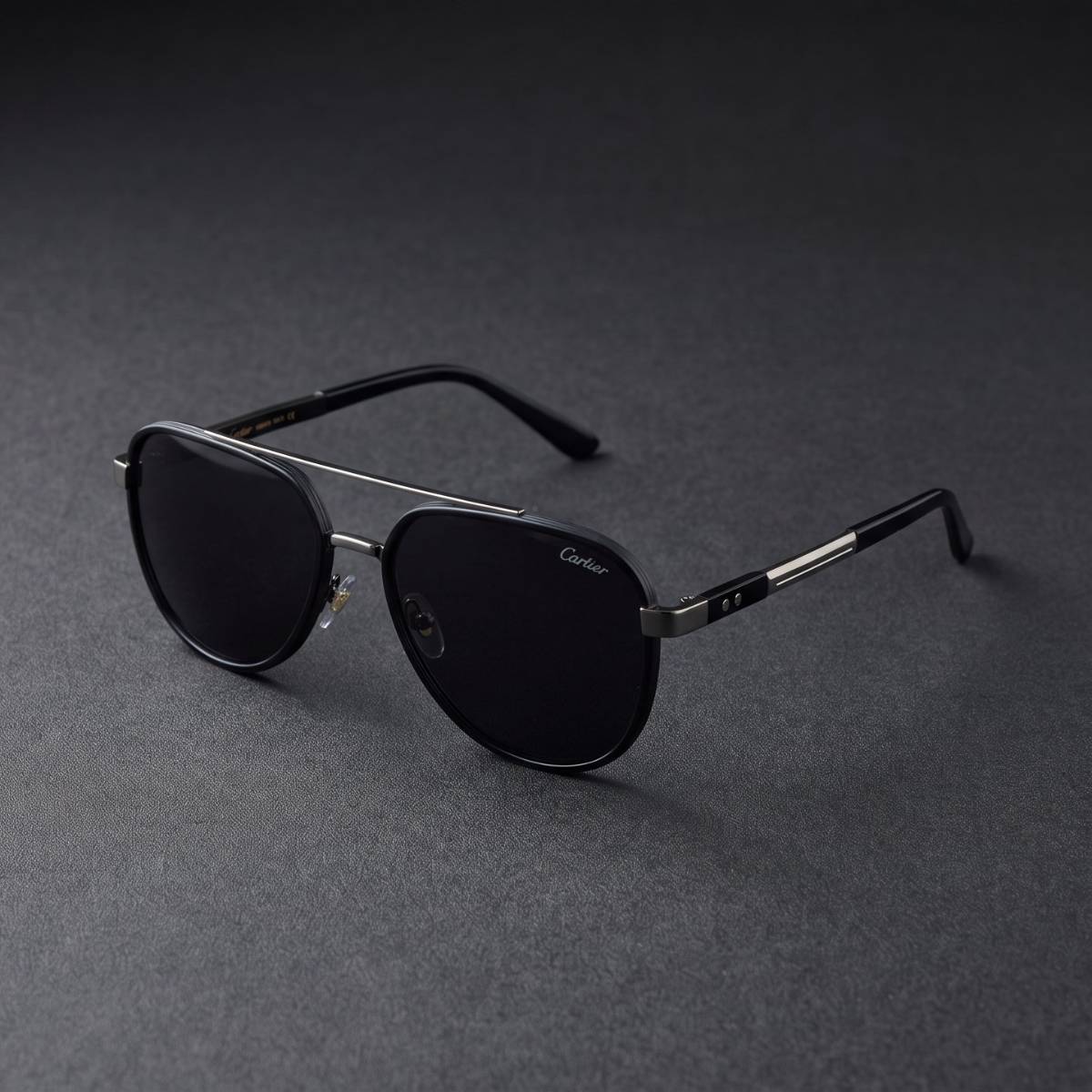 Cartier Aviator Black Sunglasses view 2