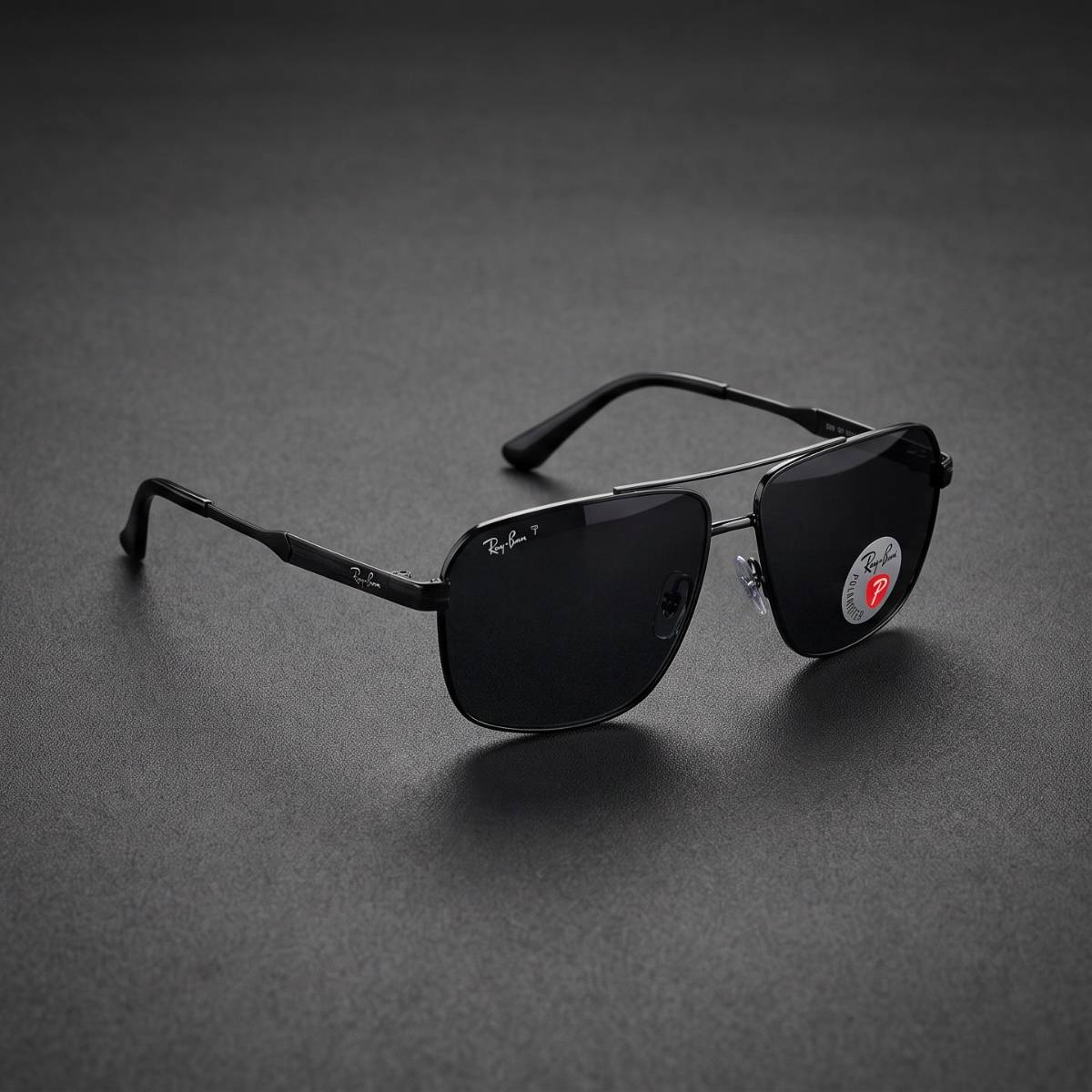 Ray-Ban Polarized Square Aviator Sunglasses view 2
