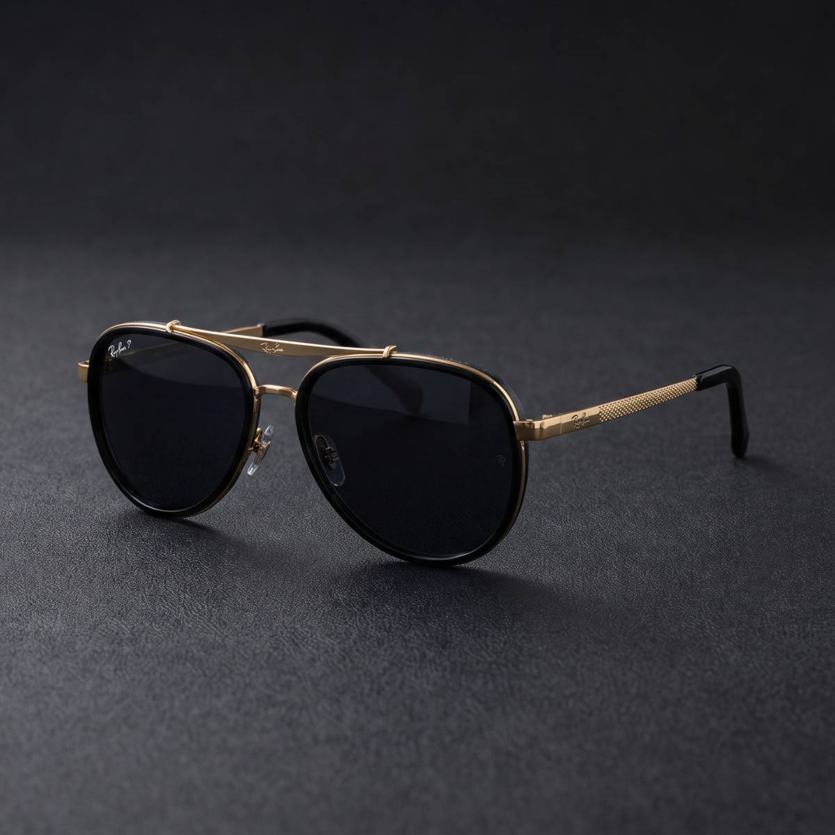 Ray-Ban Aviator Gold Black view 2