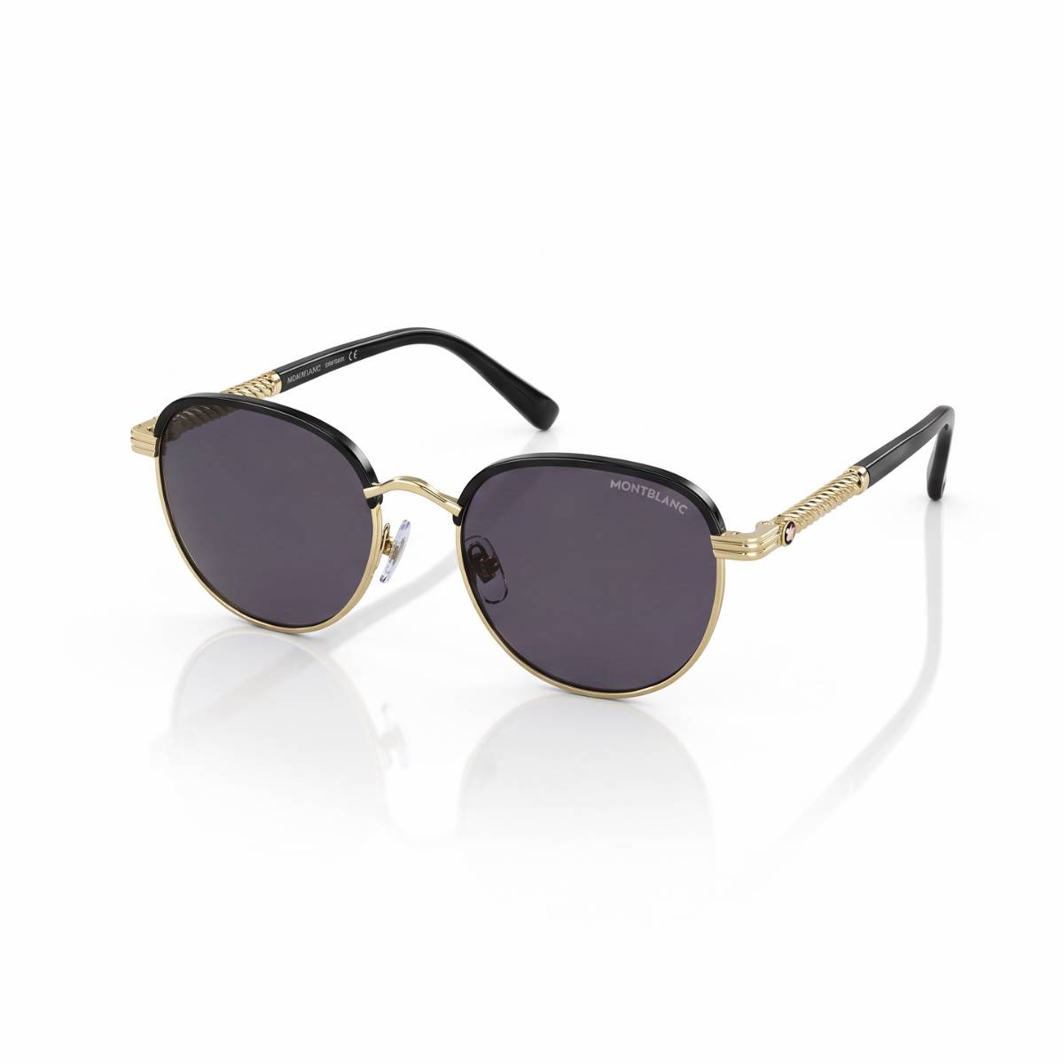 Montblanc Round Gold Sunglasses