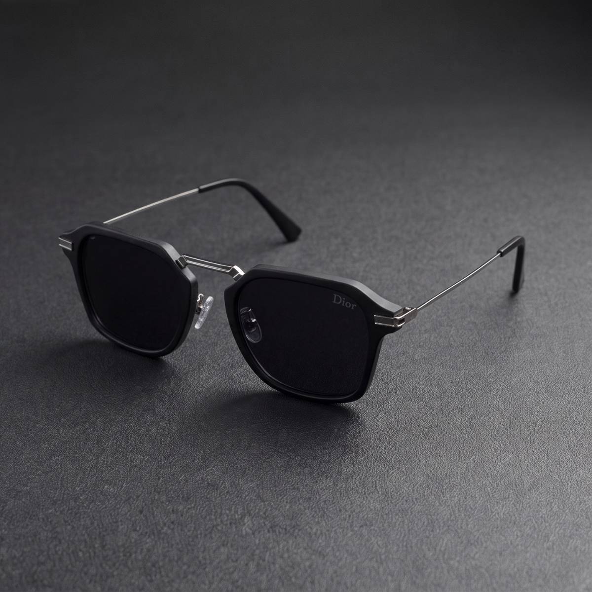 Dior Black Geometric Sunglasses view 2