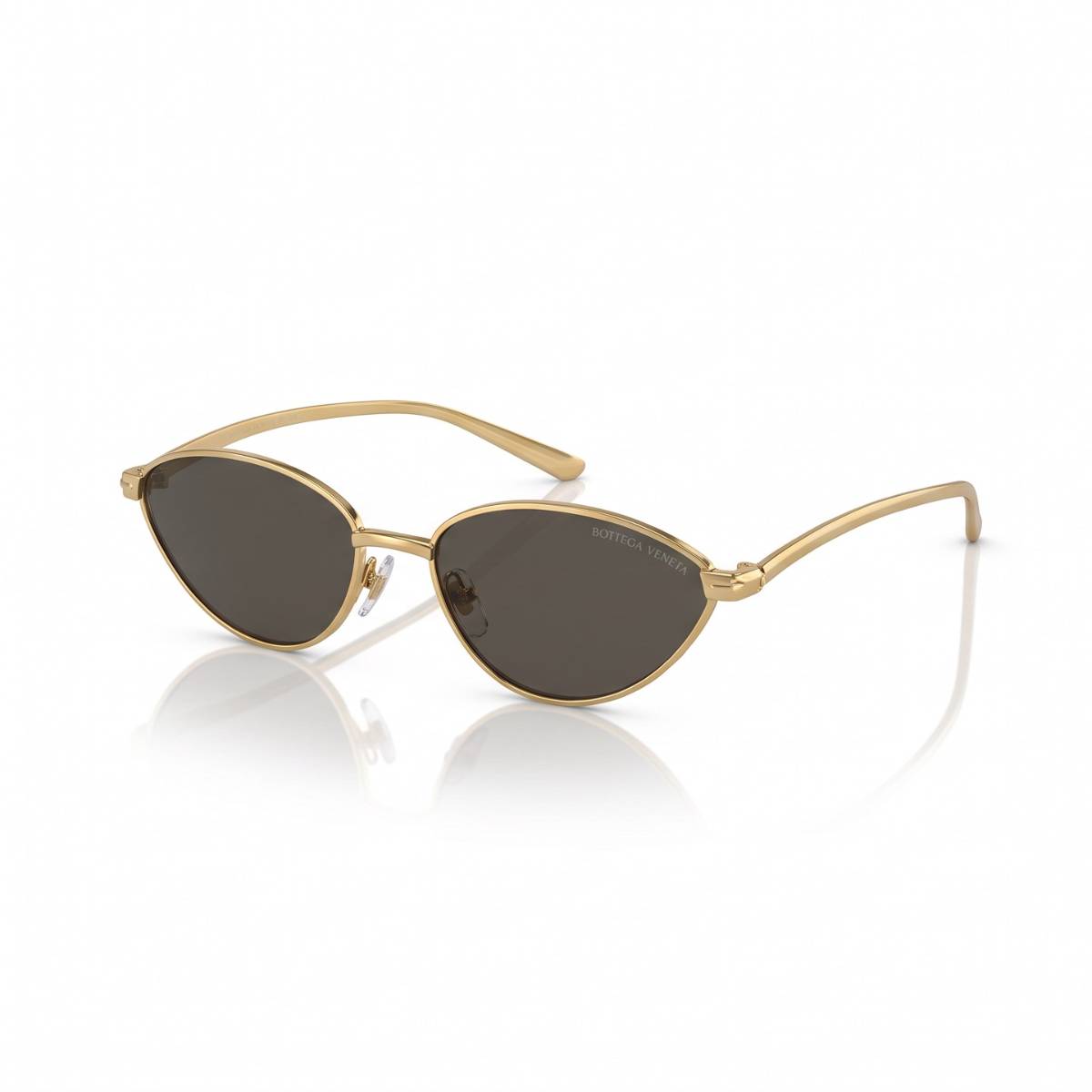 Bottega Veneta Gold Cat-Eye Sunglasses - view 1