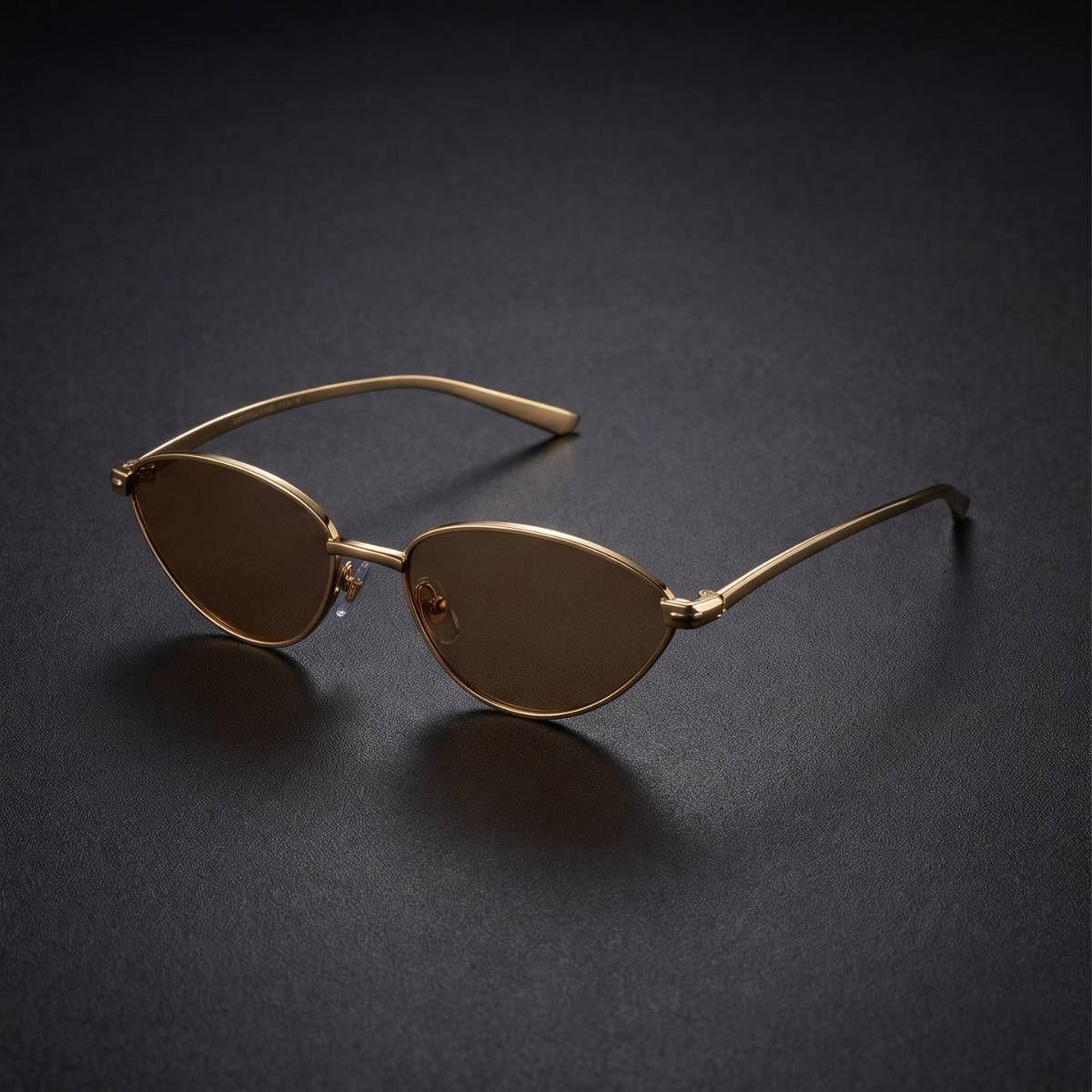 Bottega Veneta Gold Cat-Eye Sunglasses view 2