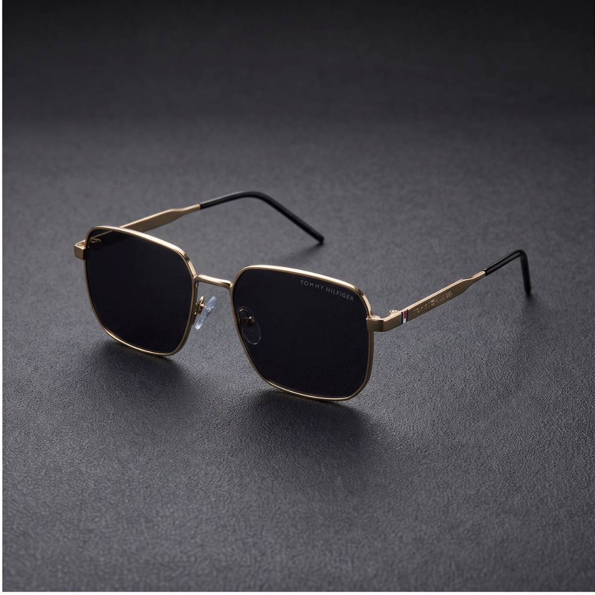 Tommy Hilfiger Gold Square Sunglasses view 2