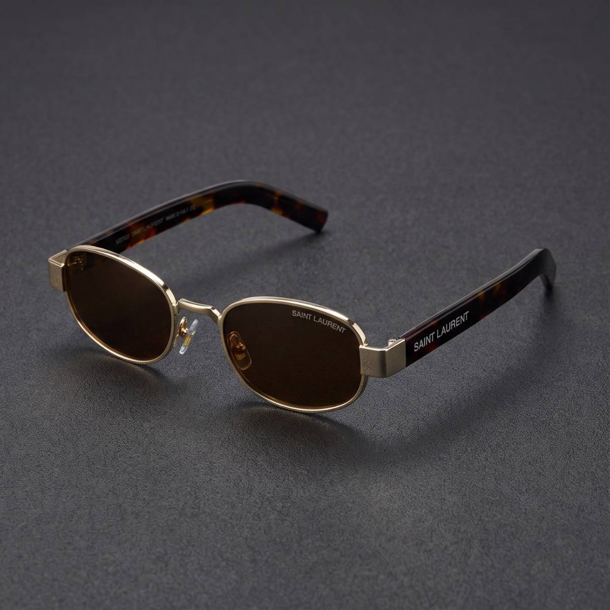 Saint Laurent Oval Metal Sunglasses view 2