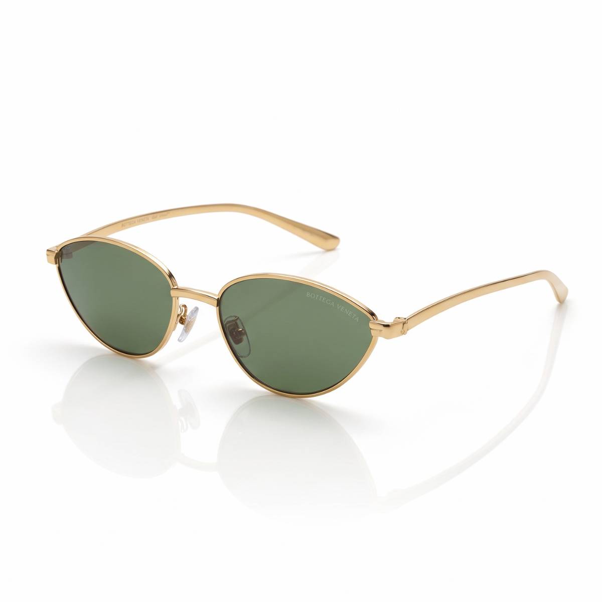 Bottega Veneta Gold Cat-Eye Sunglasses - view 1