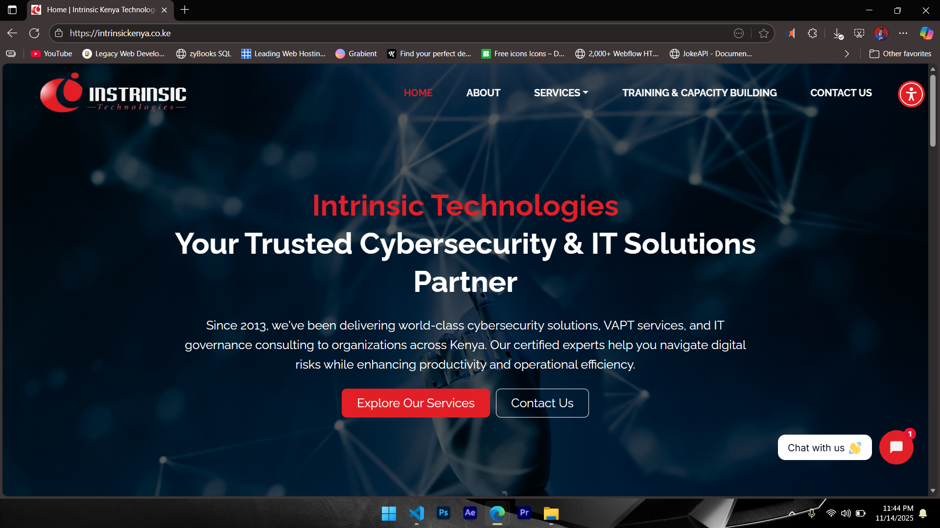 Intrinsic Kenya Homepage