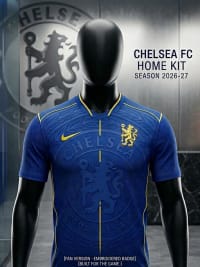 Chelsea FC Home Kit 2026/27 – Fan Version | Official-Style Blue Football Jersey — thumbnail