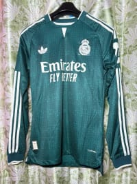 adidas Real Madrid Men's Away Jersey (Full Sleeve Player Version), — thumbnail