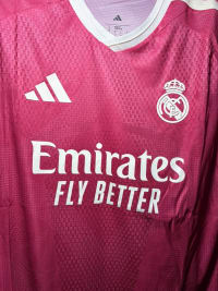 Real Madrid Pink Kit 26/27 Full Sleeve Player Version Jersey — thumbnail