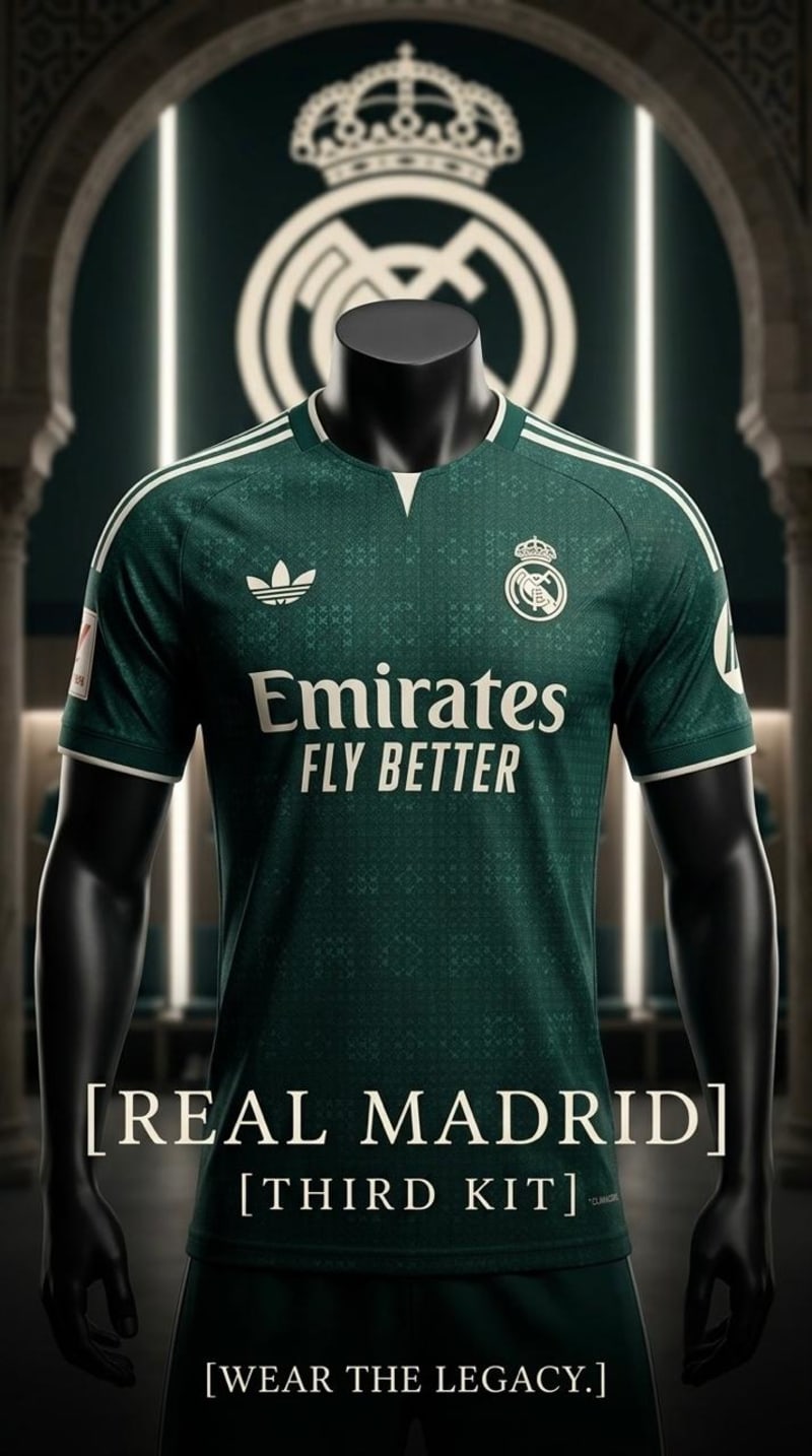 Real Madrid 2026/27 Away Kit – Men's Player Edition
