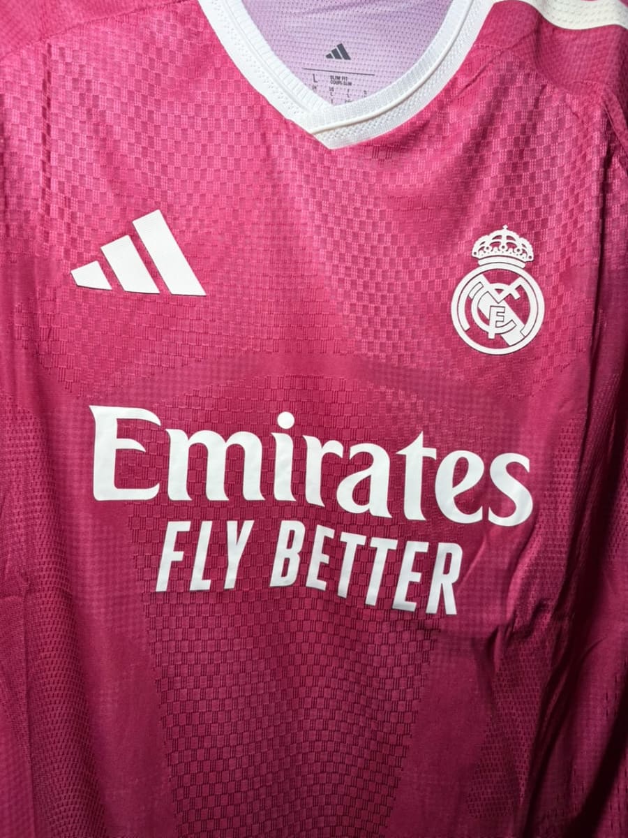 Real Madrid Pink Kit 26/27 Full Sleeve Player Version Jersey
