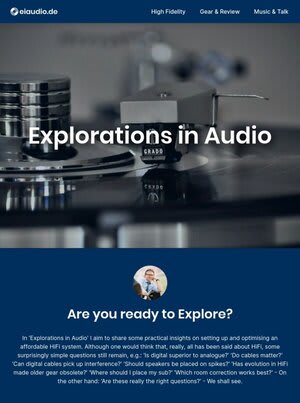 Explorations in Audio