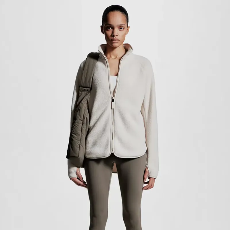 Chamarra Deportiva En Tejido Peluche