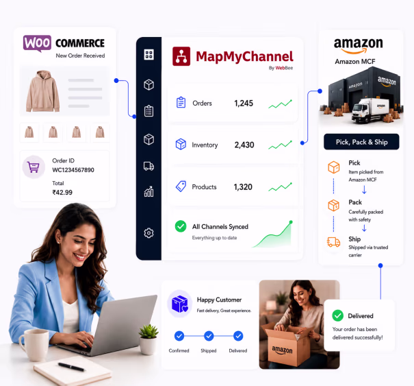 Simplify Selling on WooCommerce - Connect Store with Amazon MCF