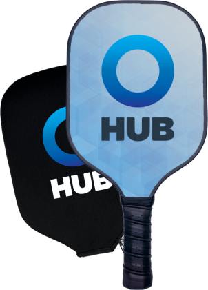 Custom pickleball paddle with a matching printed cover, a gift-ready holiday gift