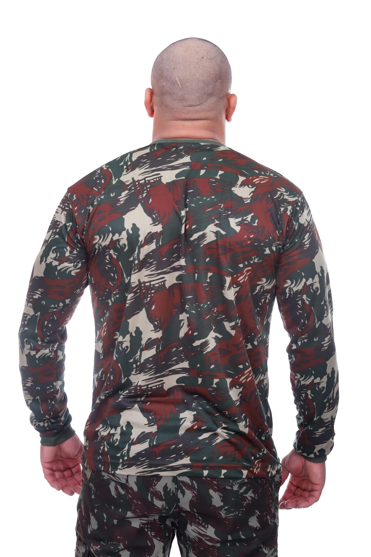 Camiseta Camuflada Manga Longa Alta Solidez - Miniatura 2