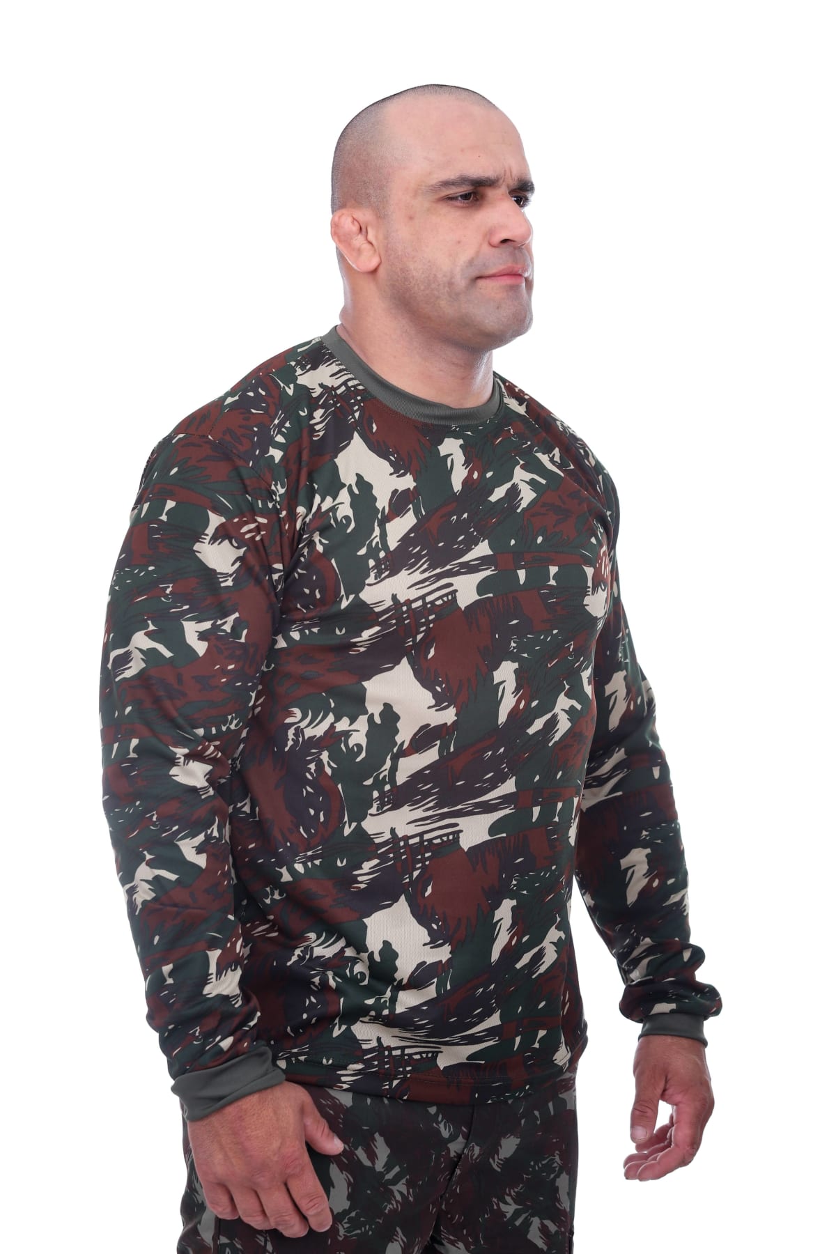 Camiseta Camuflada Trilobal Manga Longa Alta Solidez - Miniatura 3