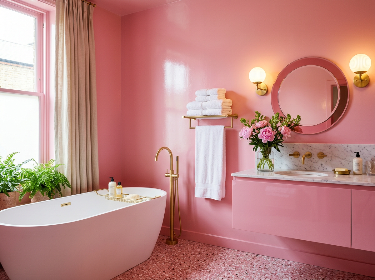 Candy-Colored Bathrooms