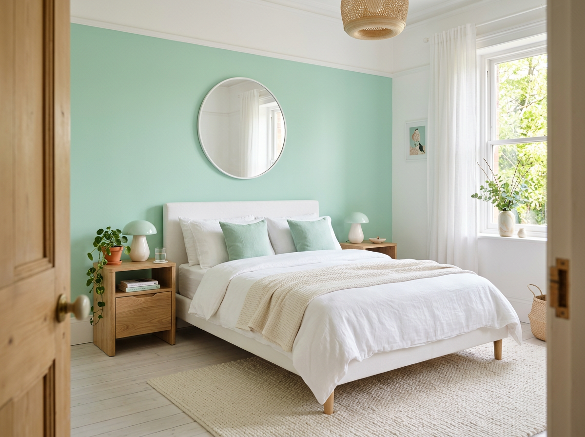 Jelly Mint accent bedroom