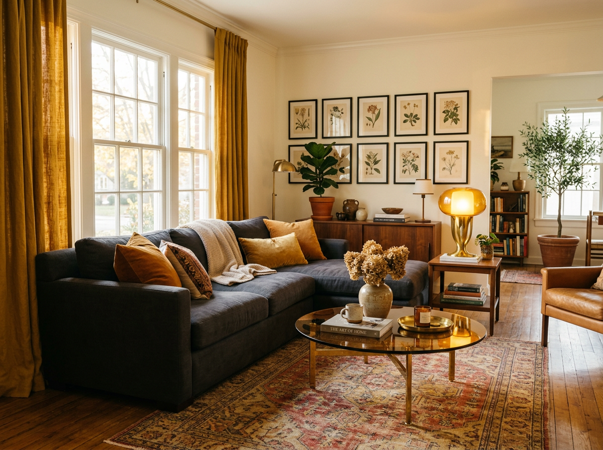 Amber Haze accent living room