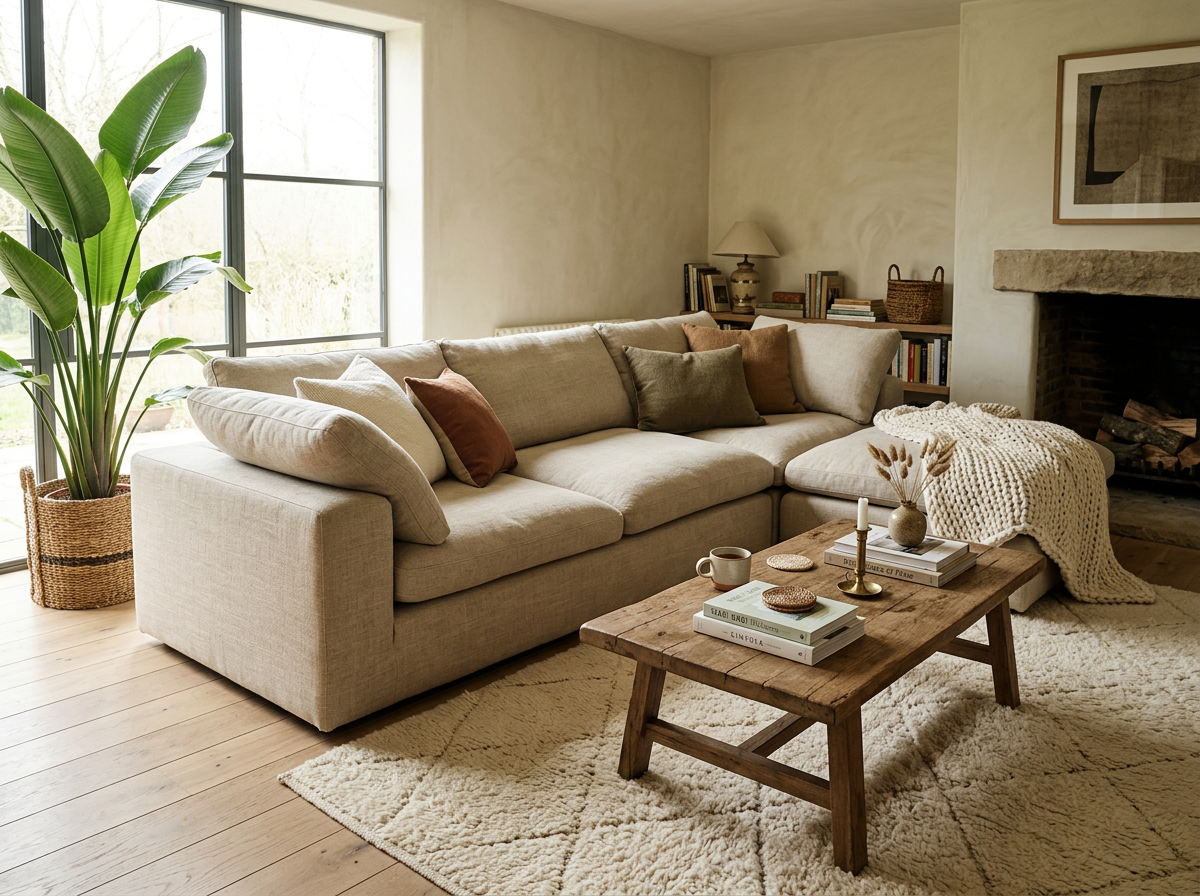 Bulky deep sectional