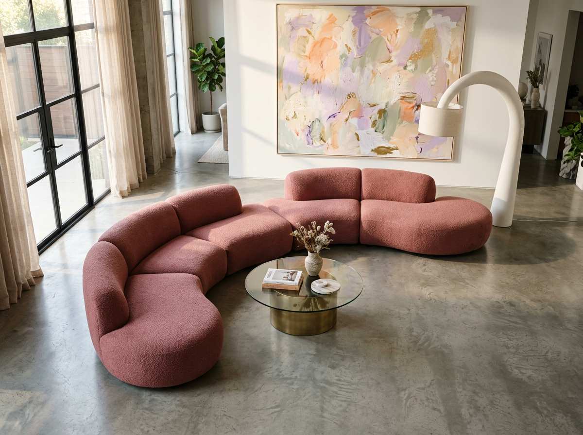 Modular curved sectional