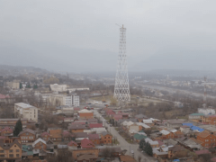 Во Владикавказе завершено возведение металлической конструкции новой телебашни